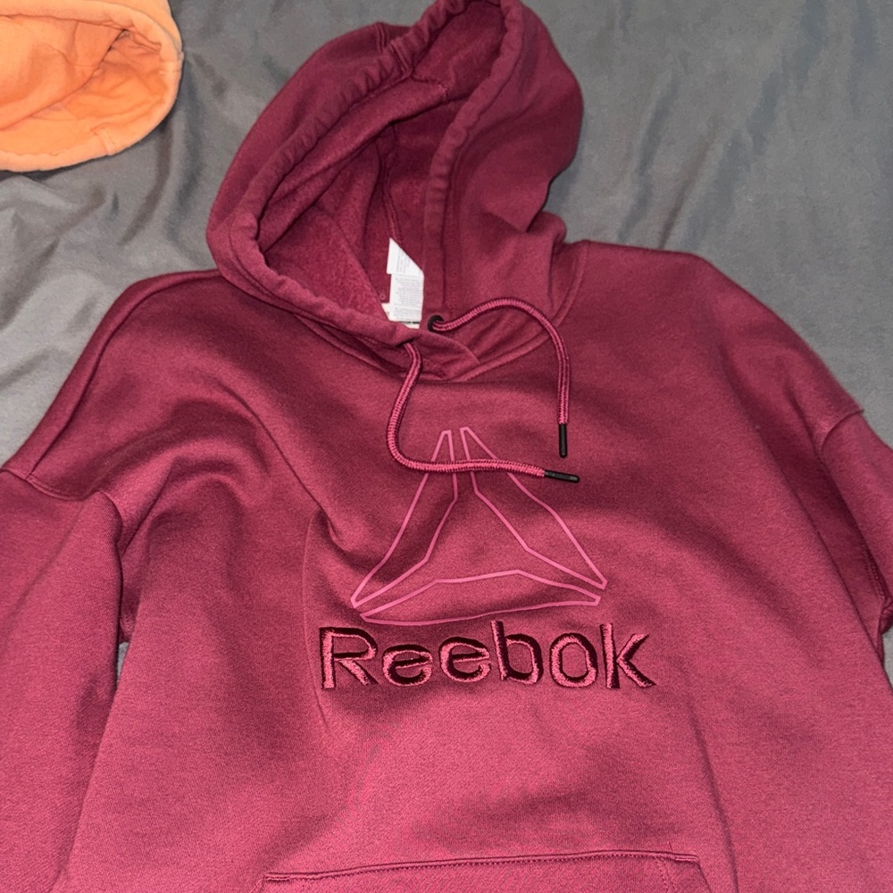 Reebok Maroon Pullover Hoodie